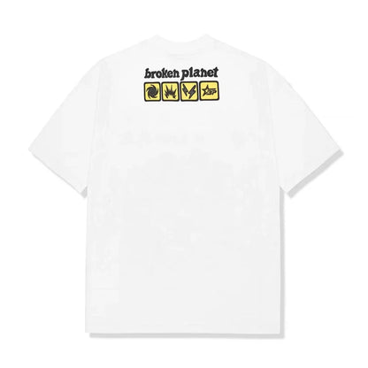 Broken Planet Market T-Shirt 'In Case of Emergency' - Snow White - Kick Game