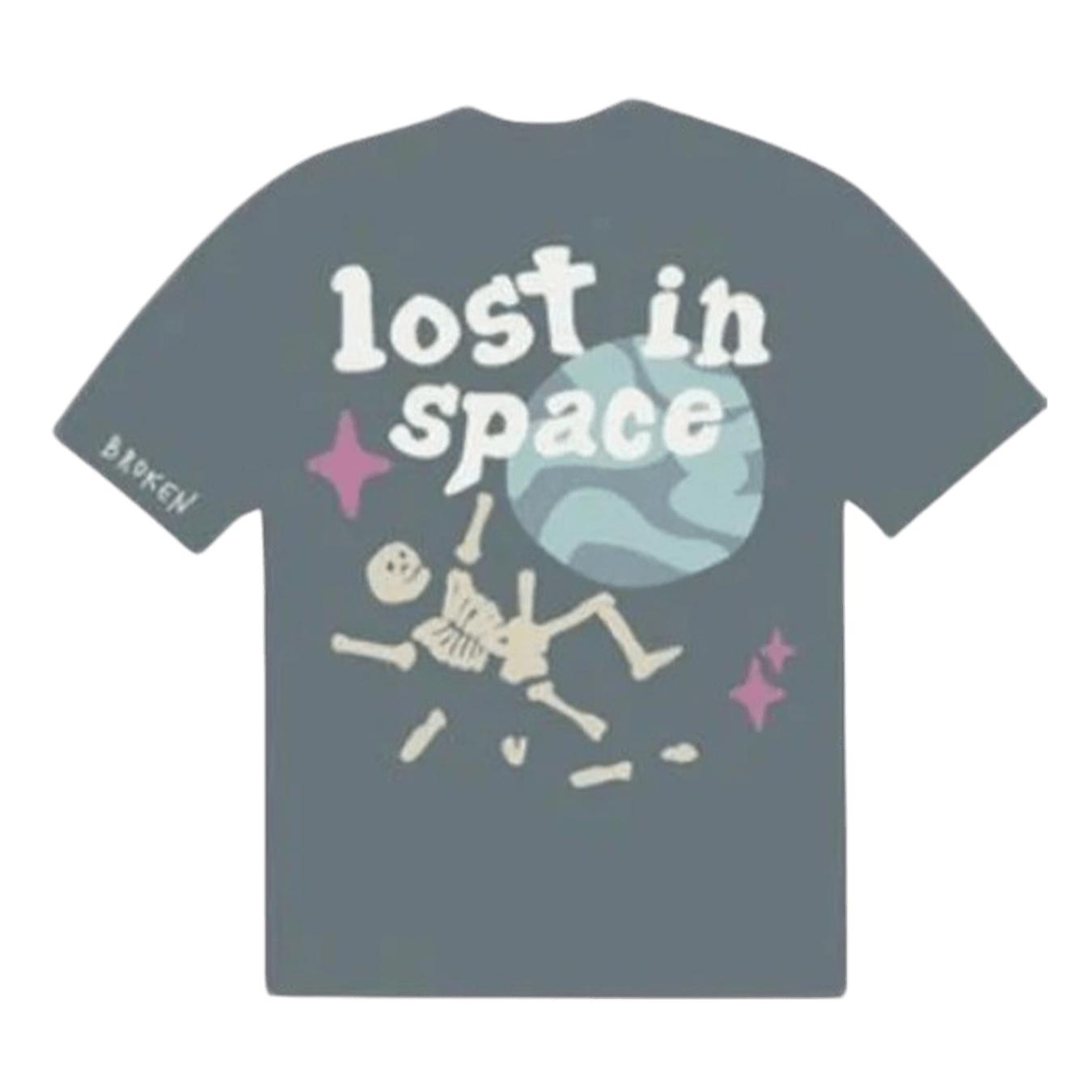 Broken Planet Market T-Shirt 'Lost In Space' - Blue - Kick Game