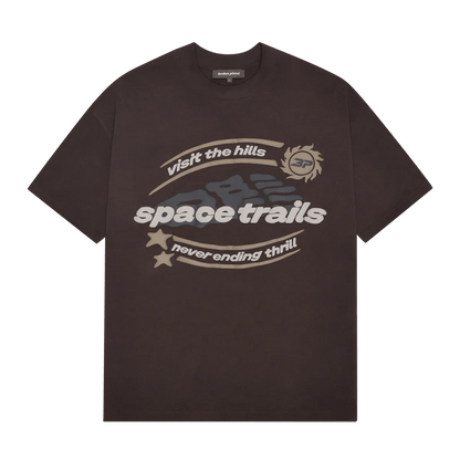 Planet Market T-Shirt 'Space Trails' - Mocha Brown - Kick Game
