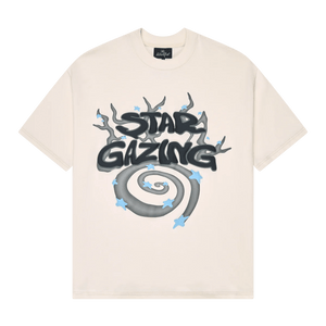 Broken Planet T-Shirt 'Stargazing' - Vanilla White