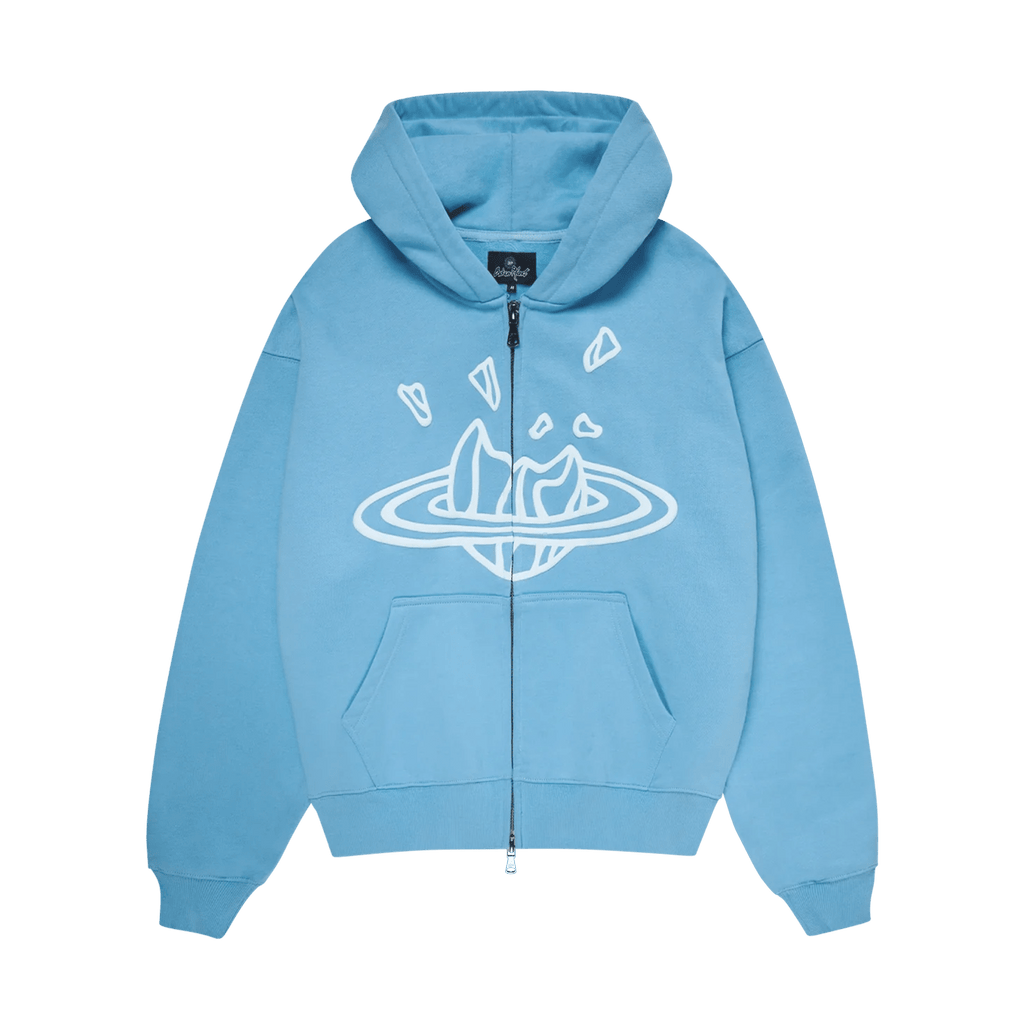 Light blue hoodie zip 2025