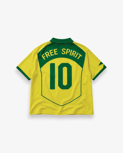 04 dinho inspired knit Jersey - Yellow - Kick Game