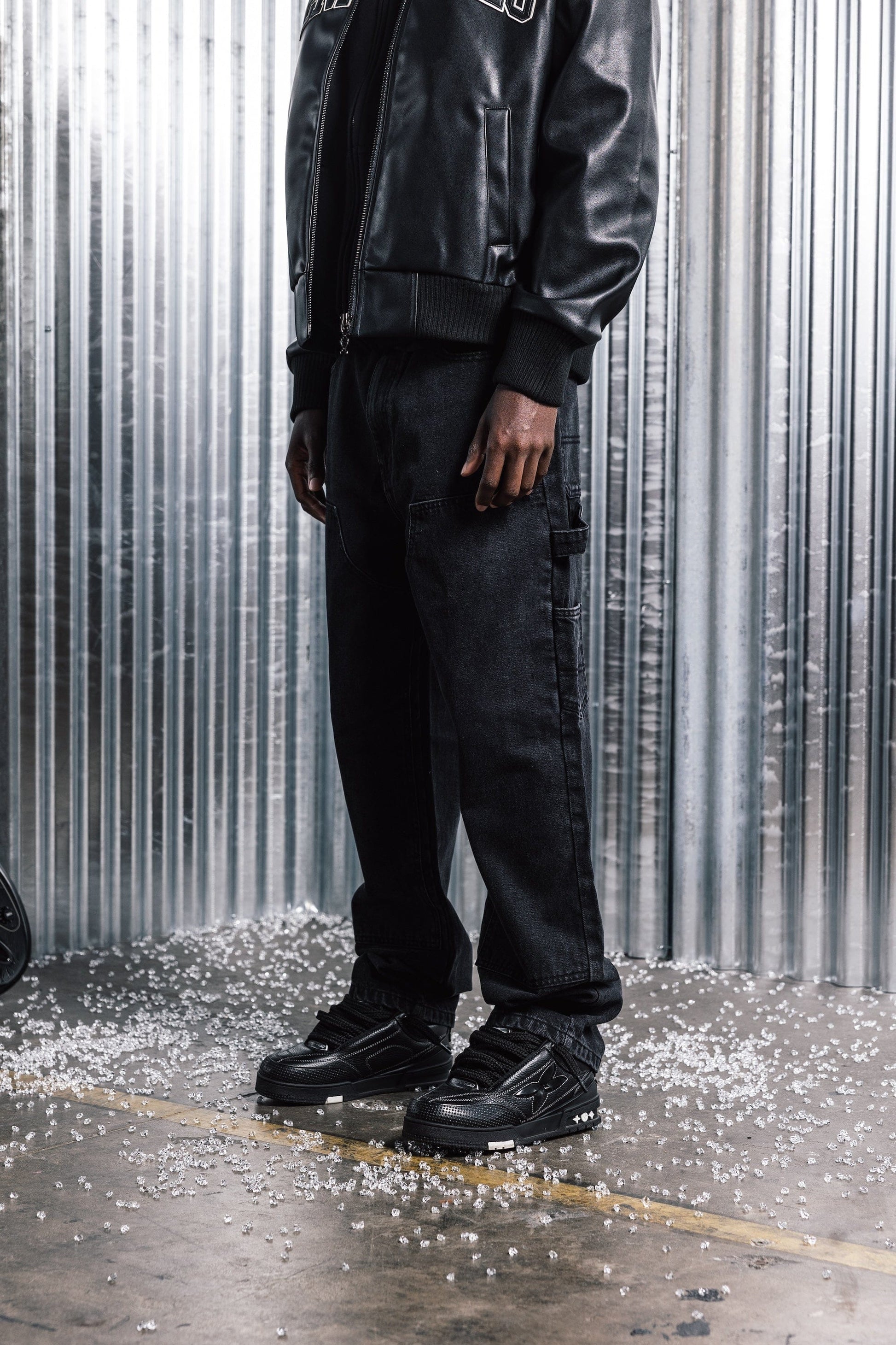 Relaxed Carpenter Denim - Blackout - Kick Game