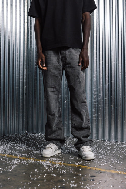 Distressed Denim - Stone Grey - Kick Game