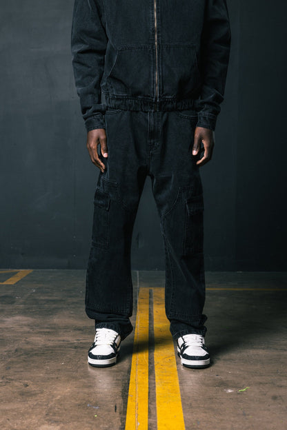 Cargo Carpenter Denim - Blackout - Kick Game