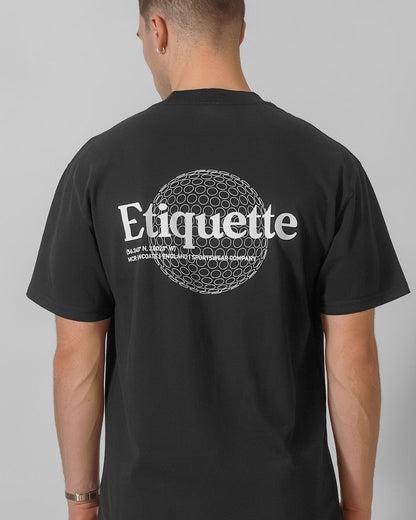 Etiquette Sphere Tee 'Black' - Kick Game