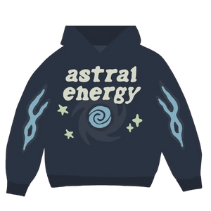 Broken Planet Market Hoodie 'Astral Energy' - Outer Space Blue