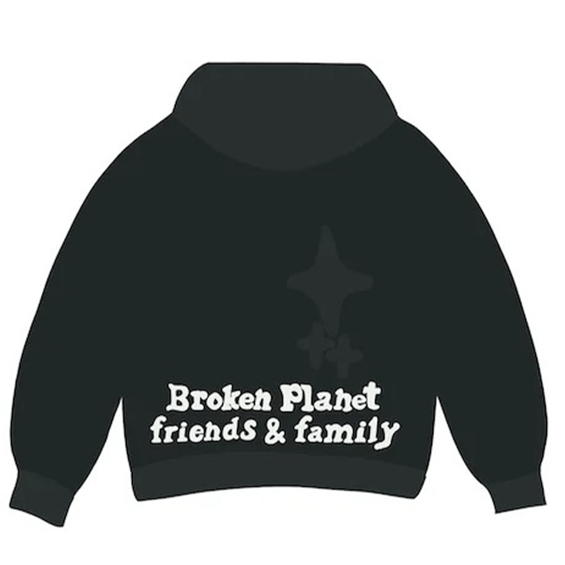 Broken Planet Market Hoodie 'Dark Hours Vol. 2' - Soot Black - Kick Game