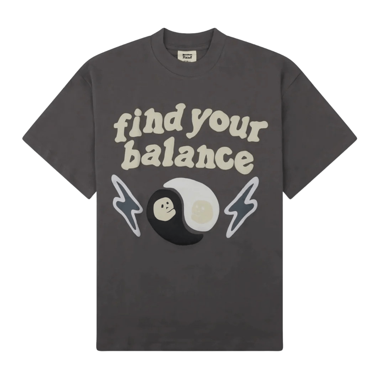 Broken Planet T-Shirt 'Find Your Balance' - Ash Grey - Kick Game