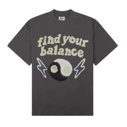 Broken Planet T-Shirt 'Find Your Balance' - Ash Grey - Kick Game