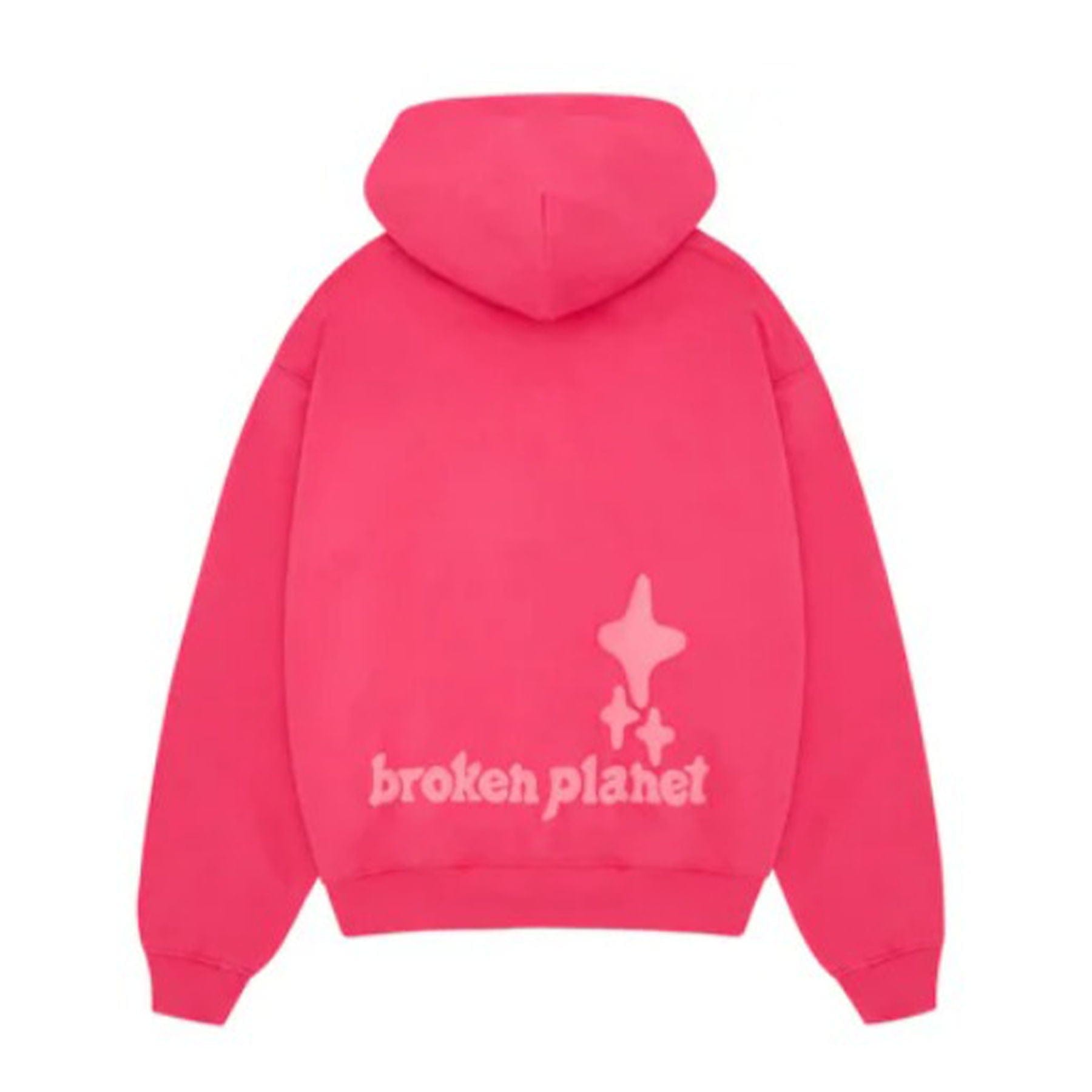 Broken Planet Monochrome Hoodie 'Fuchsia Pink' - Kick Game