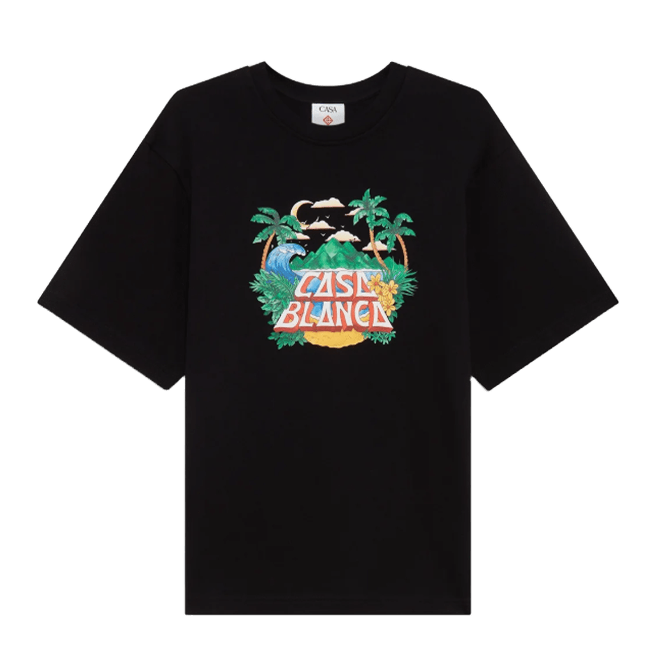 Casablanca Casa Beach Wave T-Shirt 'Black' - Kick Game
