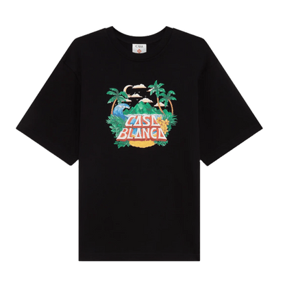 Casablanca Casa Beach Wave T-Shirt 'Black' - Kick Game