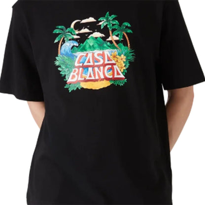 Casablanca Casa Beach Wave T-Shirt 'Black' - Kick Game