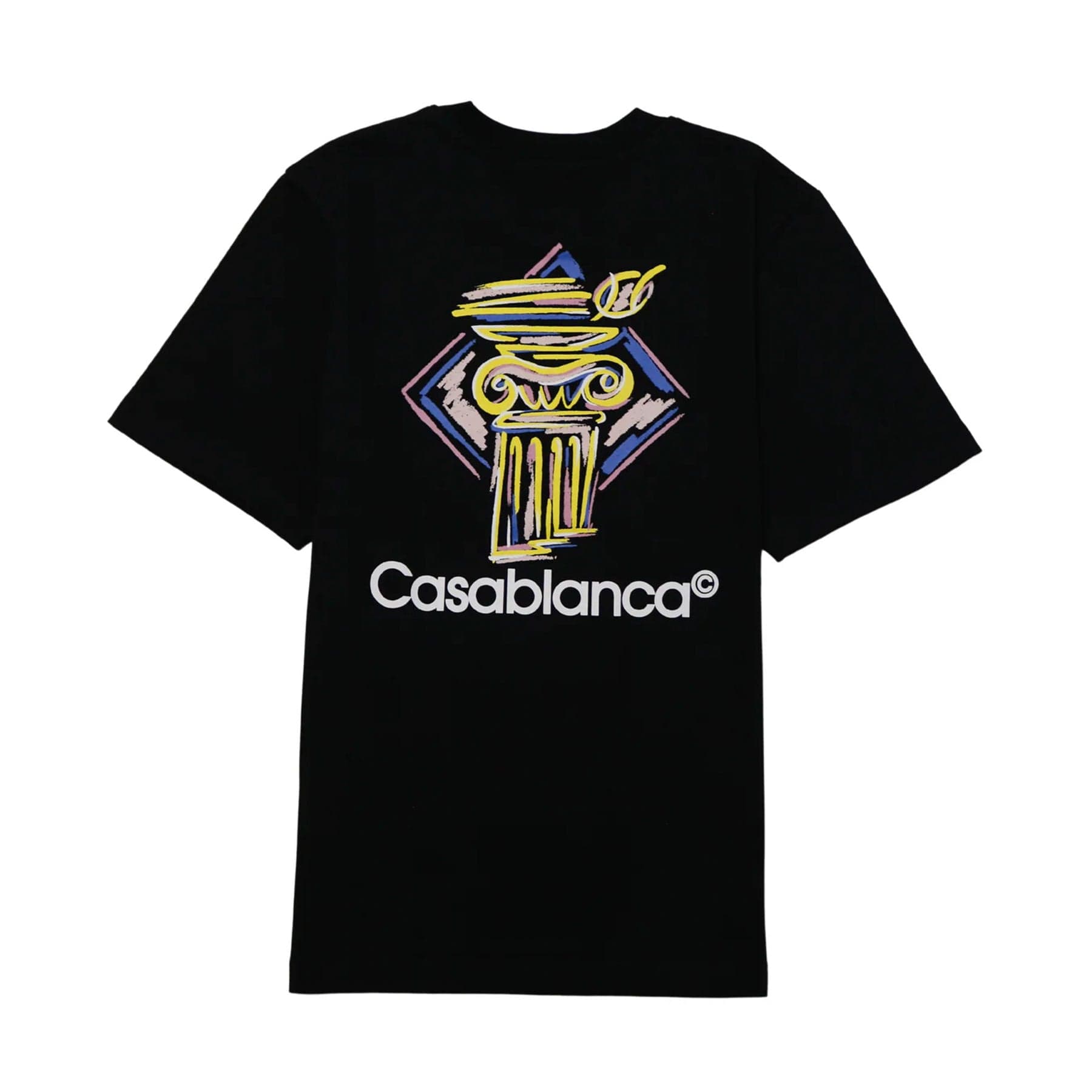 Casablanca Diamond Column T-Shirt 'Black' — Kick Game