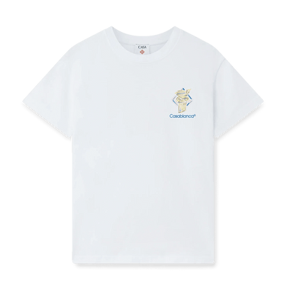 Casablanca Diamond Column T-Shirt 'White' - Kick Game