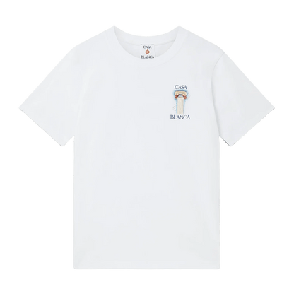 Casablanca La Colonne T-Shirt 'White' - Kick Game