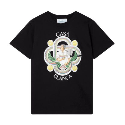 Casablanca Le Joueur T-Shirt 'Black' - Kick Game