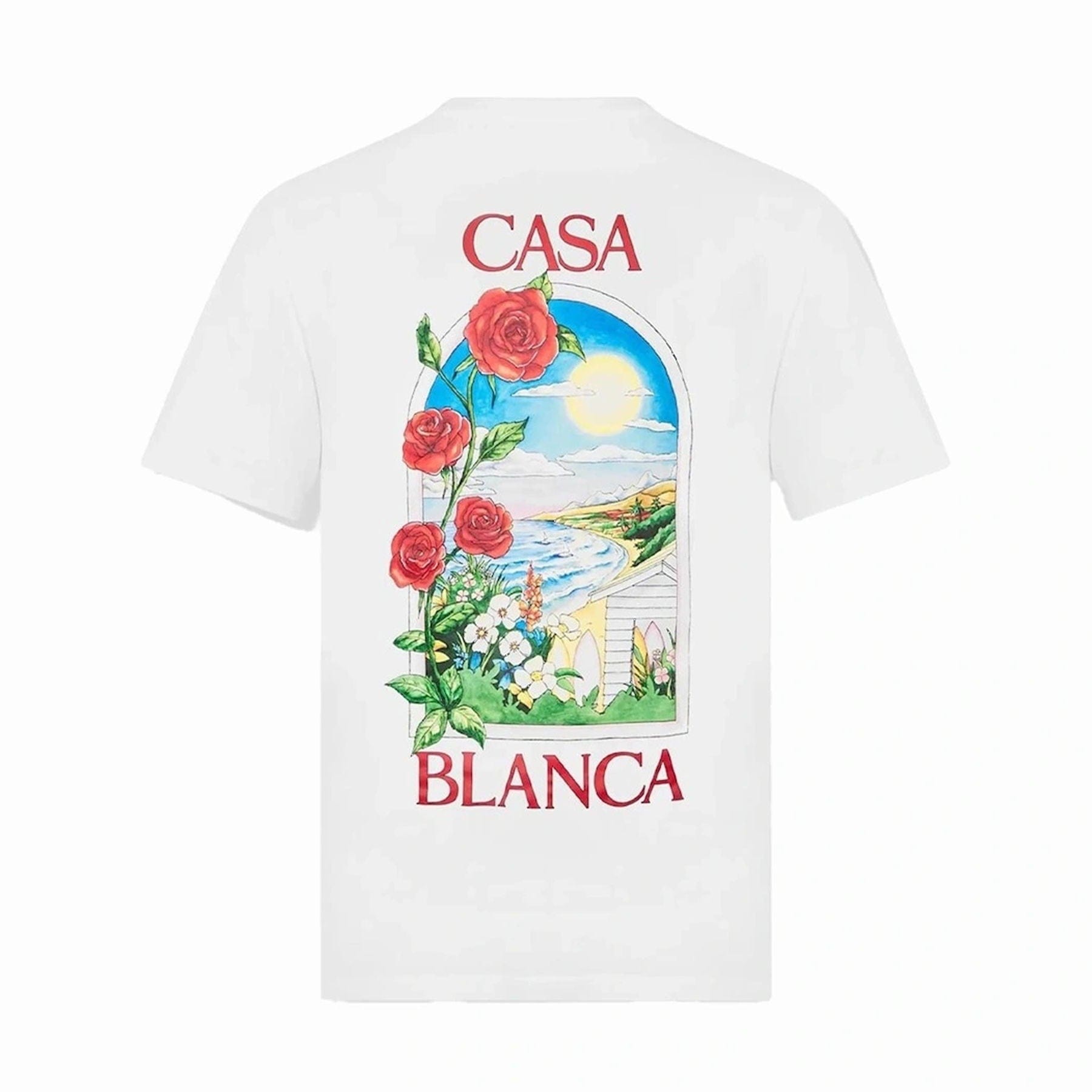 【関税込み】Casablanca ホワイト LA Days Tシャツ Casablanca La Days T-shirt | White | FARFETCH