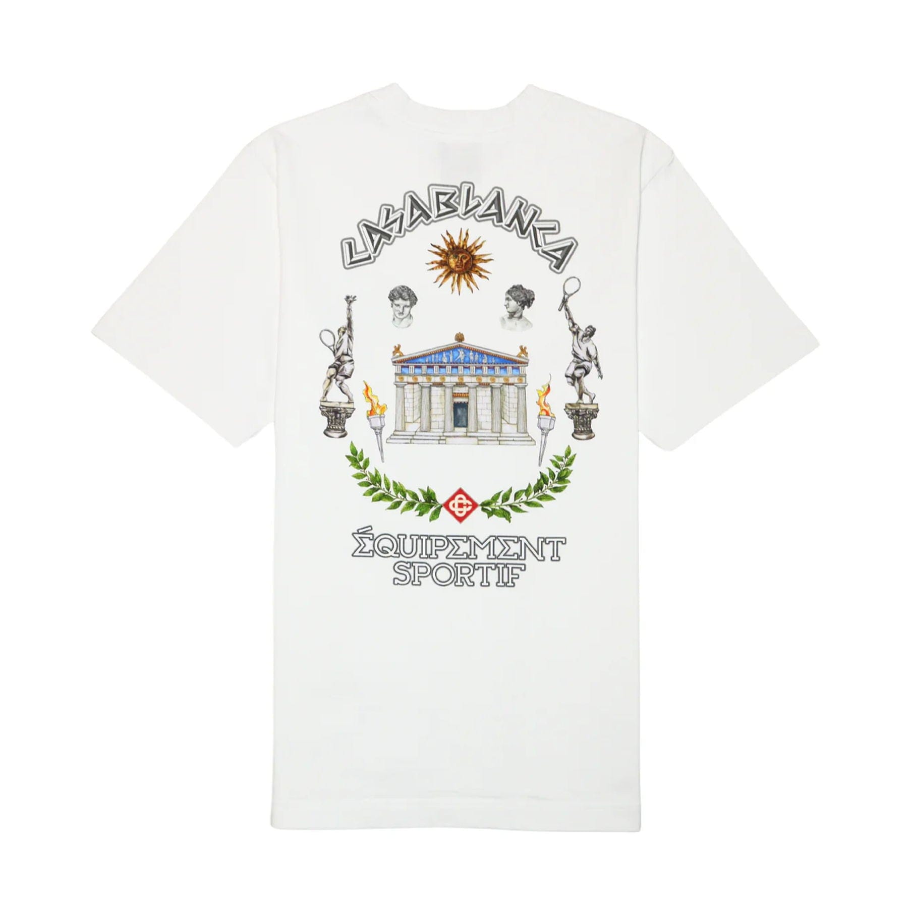 Casablanca Le Temple Du Sport T-Shirt 'White' - Kick Game