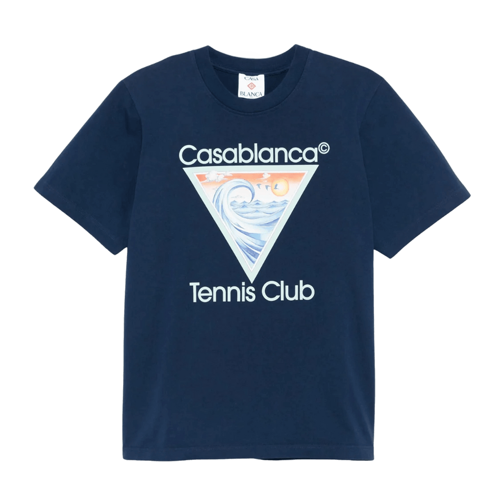 Casablanca Tennis Club Icon T Shirt 'Navy' - Kick Game