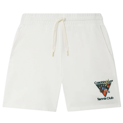 Casablanca Tennis Club Icon Sweatshorts 'White' - Kick Game