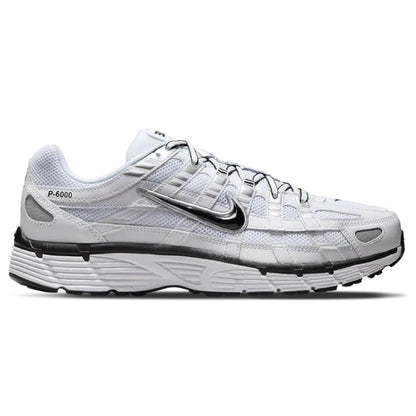 Nike P-6000 'White Metallic Silver Black' - Kick Game