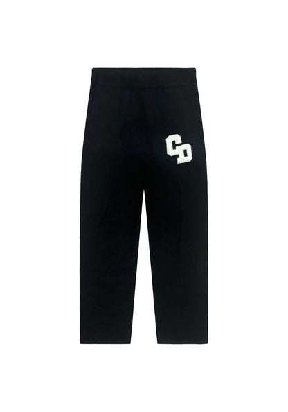 Cardair CD Logo Knit Joggers - Black - Kick Game