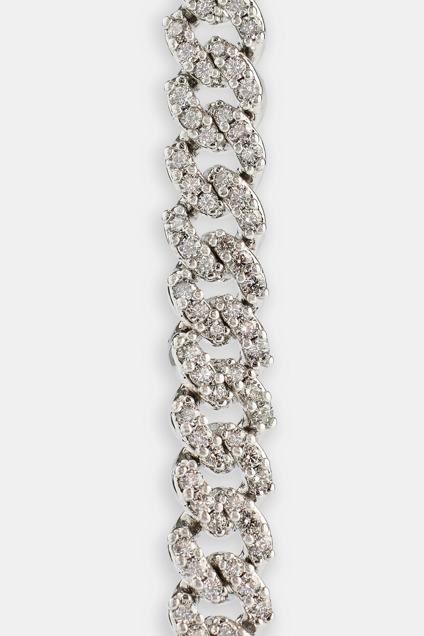 Iced Cuban Link Bracelet - 5mm - White - Kick Game