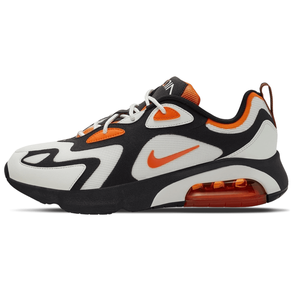 Nike Air Max 200 Black Magma Orange Kick Game