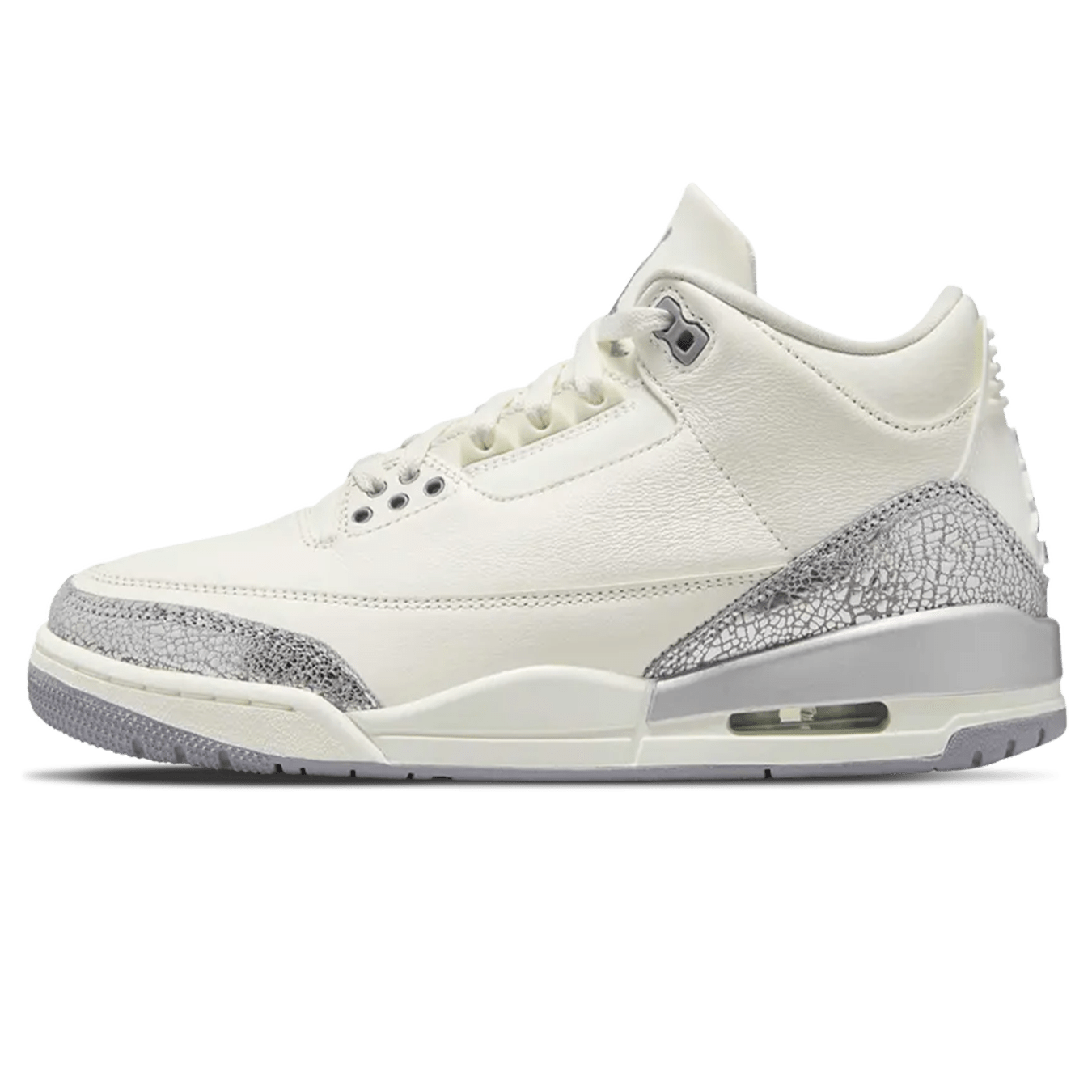 Air Jordan 3 Wmns Retro 'Sail Metallic Silver' - Kick Game