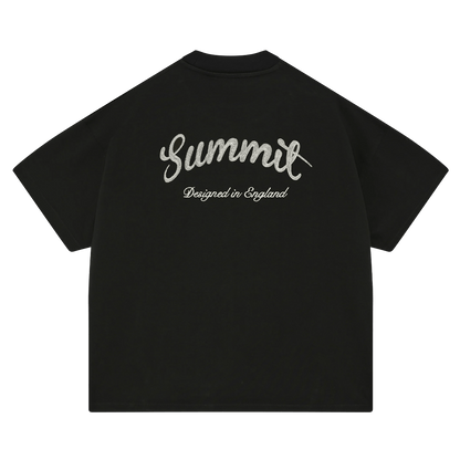 Summit Chainstitch T-Shirt 'Black' - Kick Game