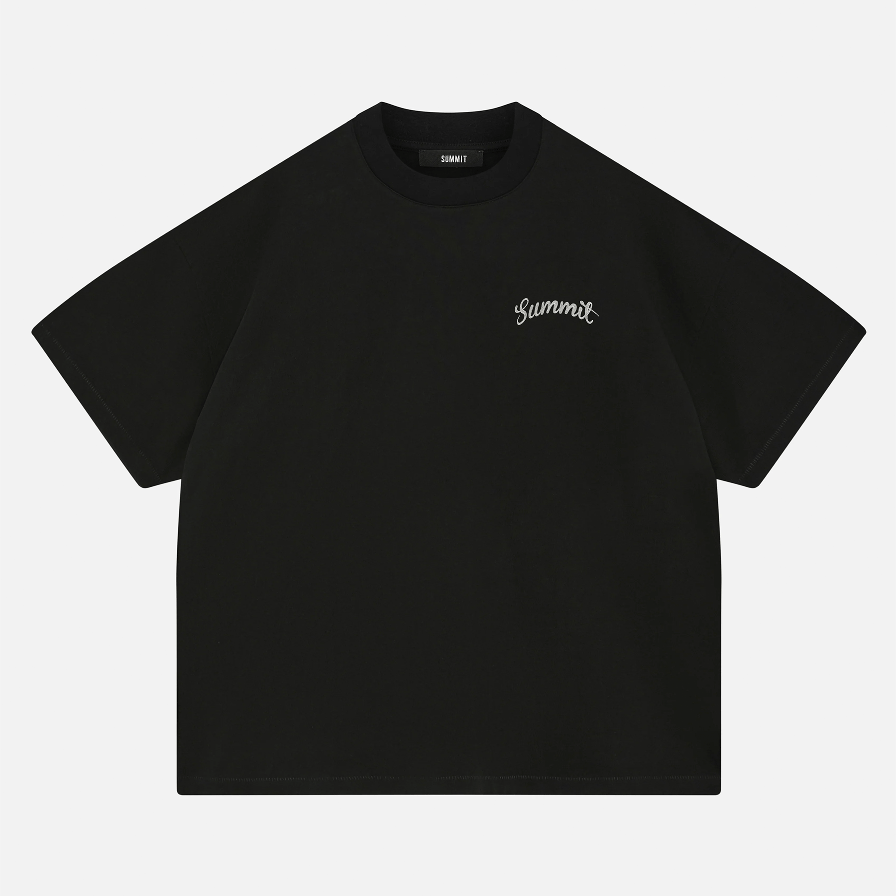 Summit Chainstitch T-Shirt 'Black' - Kick Game