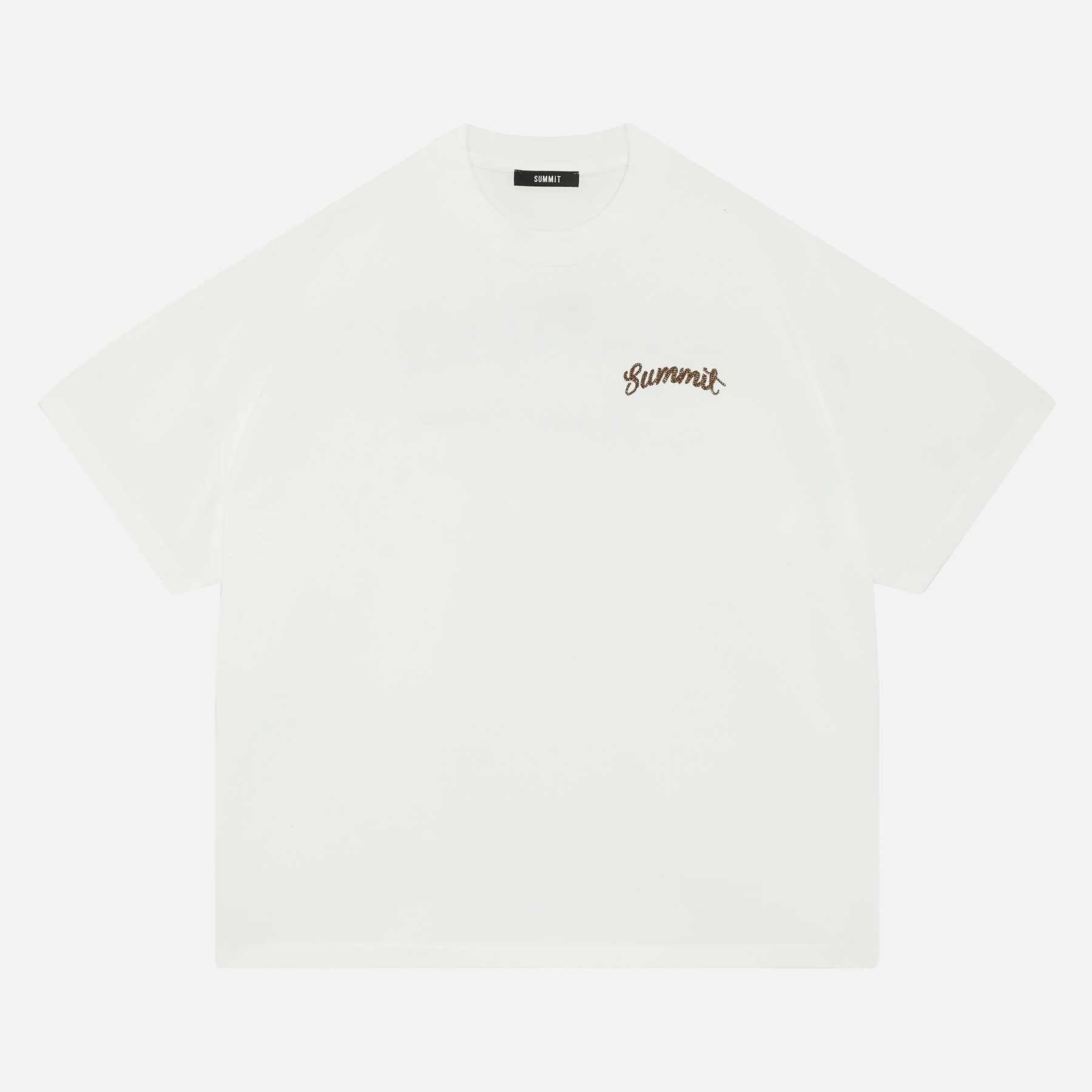 Summit Chainstitch T-Shirt 'Ecru' - Kick Game
