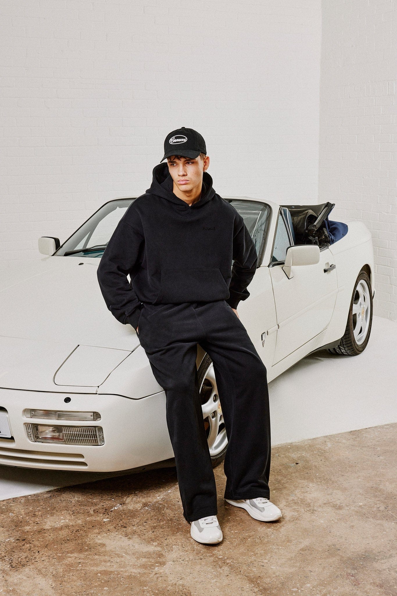 Cernucci Boxy Hoodie & Relaxed Jogger - Black - Kick Game