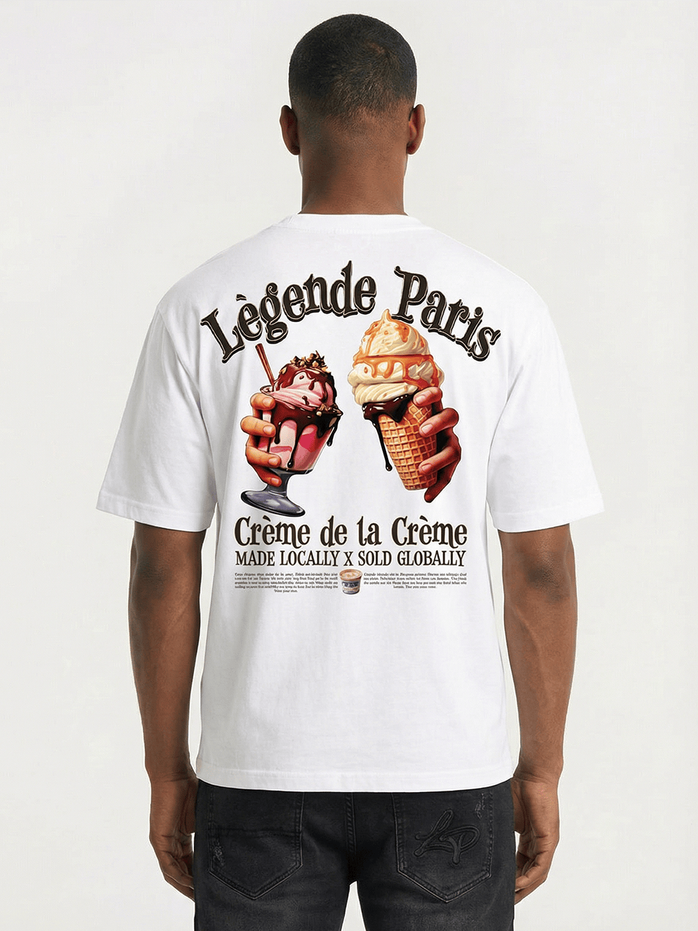 CREME DE LA CREME T-SHIRT - WHITE - Kick Game