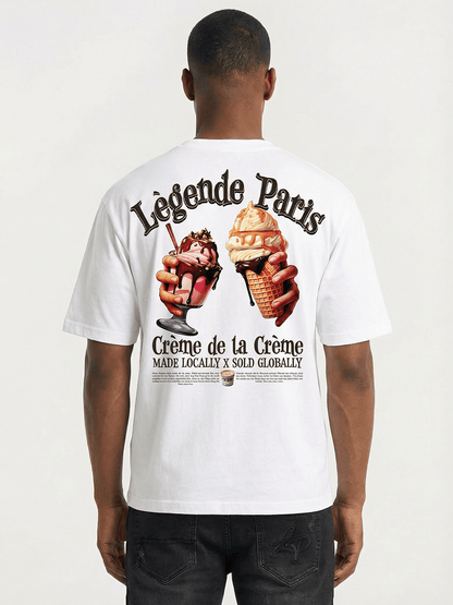 CREME DE LA CREME T-SHIRT - WHITE - Kick Game