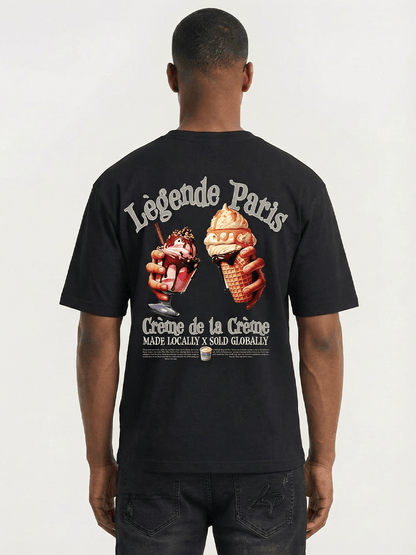 CREME DE LA CREME T-SHIRT - BLACK - Kick Game