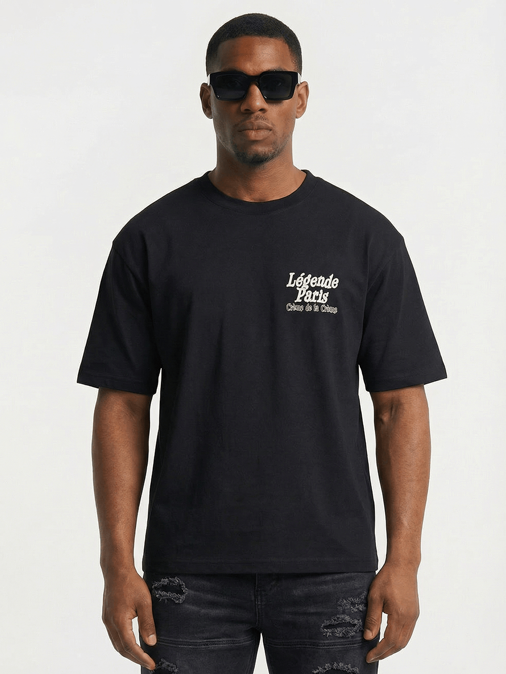 CREME DE LA CREME T-SHIRT - BLACK - Kick Game