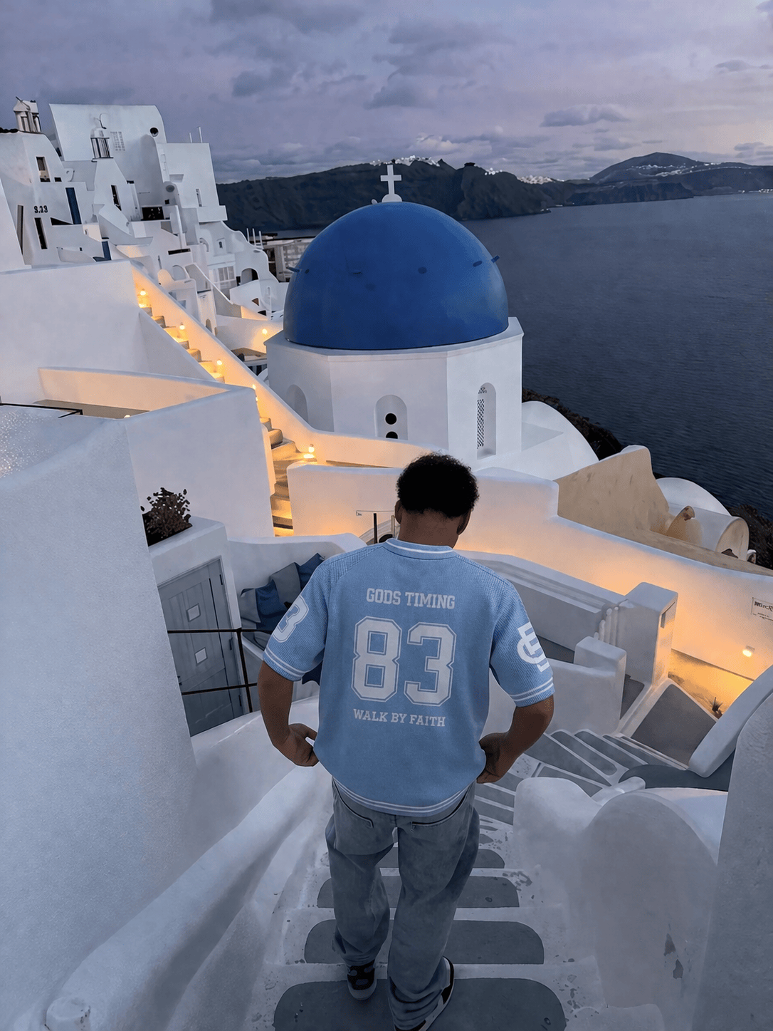 God’s Timing 83 knit Jersey - Light Blue - Kick Game