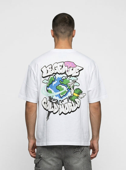 Legende Paris COLD WORLD T-SHIRT - WHITE - Kick Game