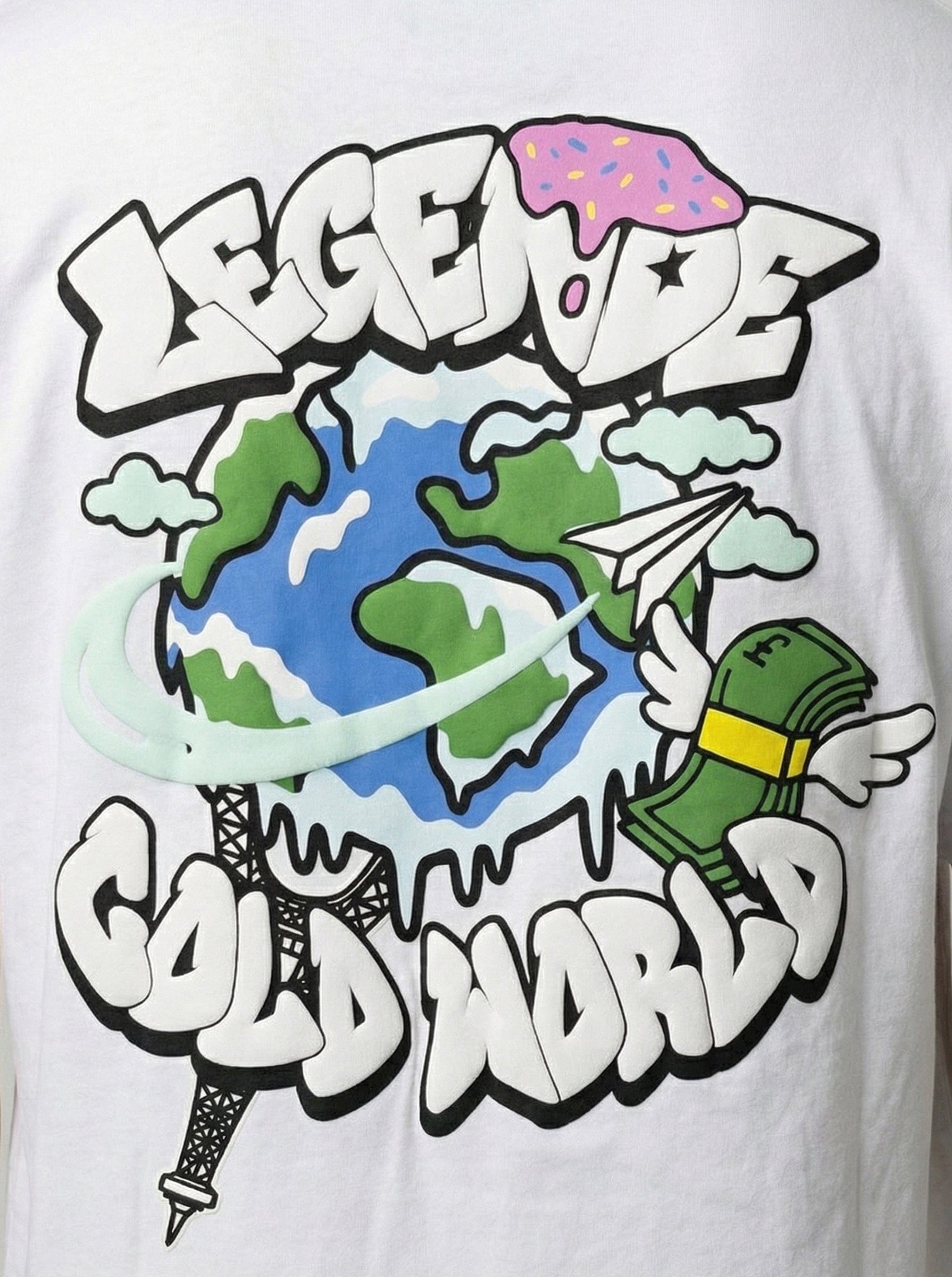 Legende Paris COLD WORLD T-SHIRT - WHITE - Kick Game