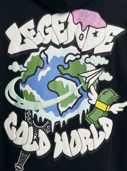 Legende Paris COLD WORLD HOOD - BLACK - Kick Game