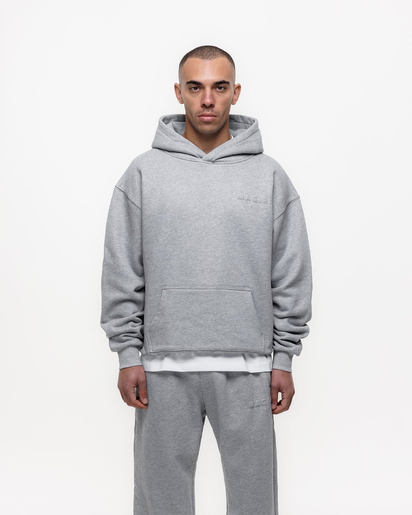 Magiri Core Puff Printed Hoodie 'Grey' - Kick Game