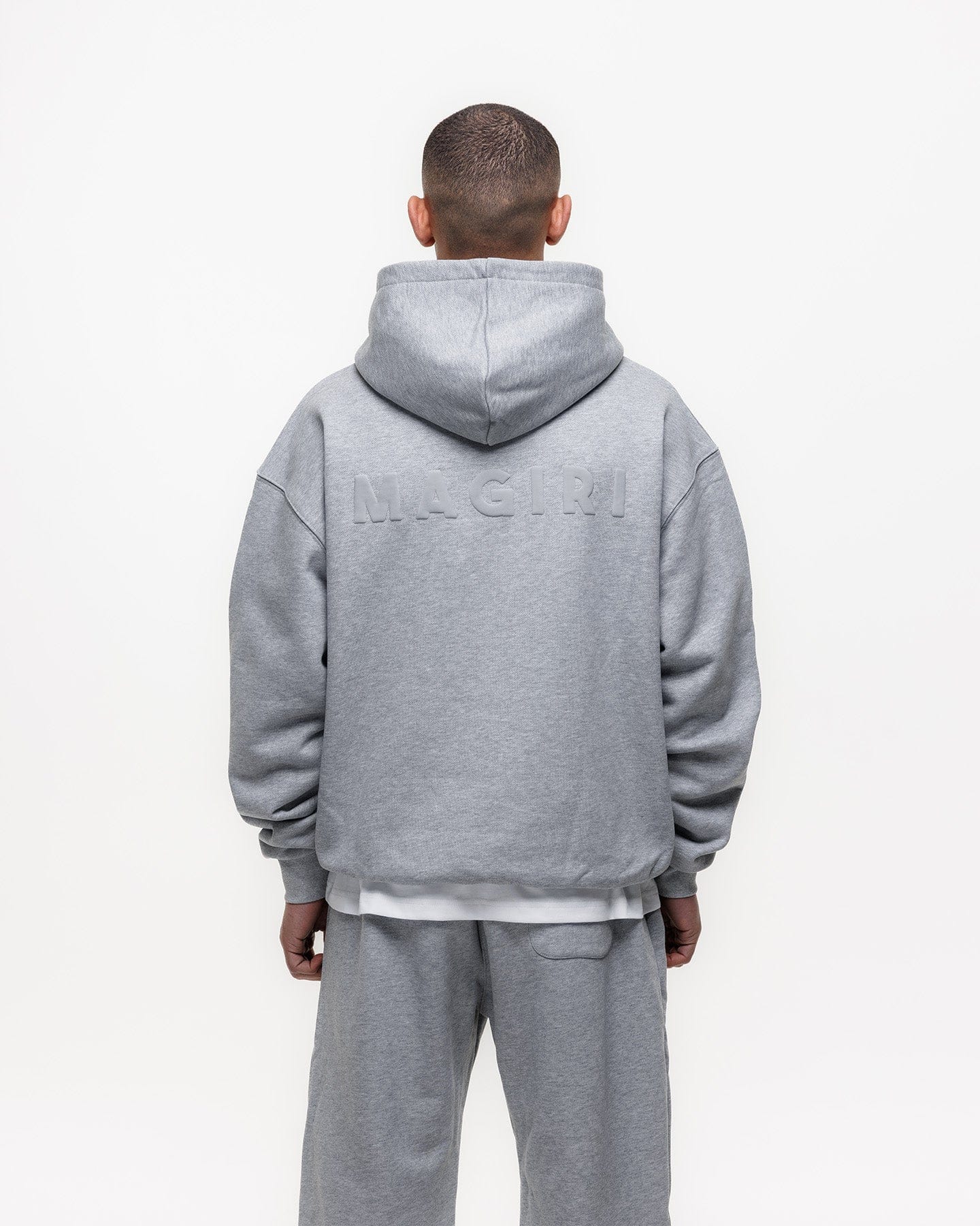 Magiri Core Puff Printed Hoodie 'Grey' - Kick Game