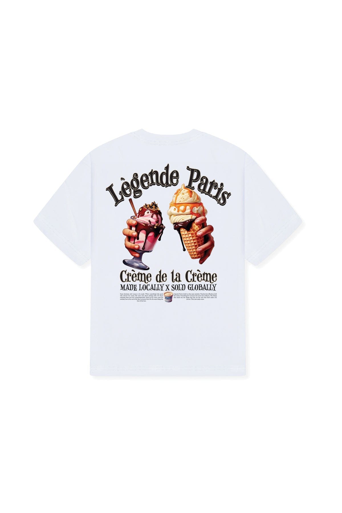 CREME DE LA CREME T-SHIRT - WHITE - Kick Game