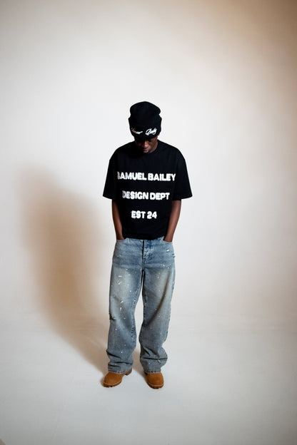Black Design Dept Tee - Kick Game