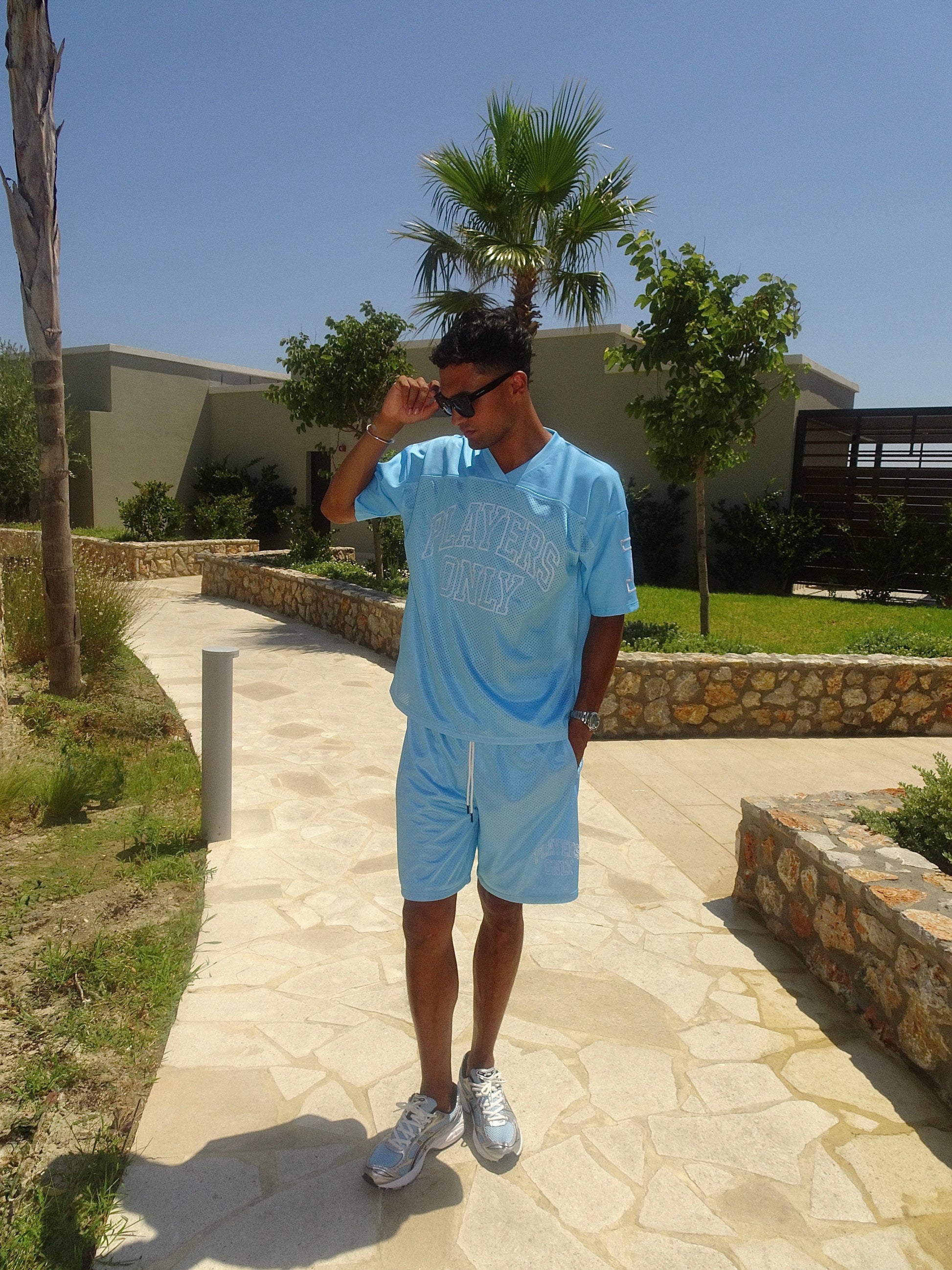 BLUE MESH JERSEY - Kick Game