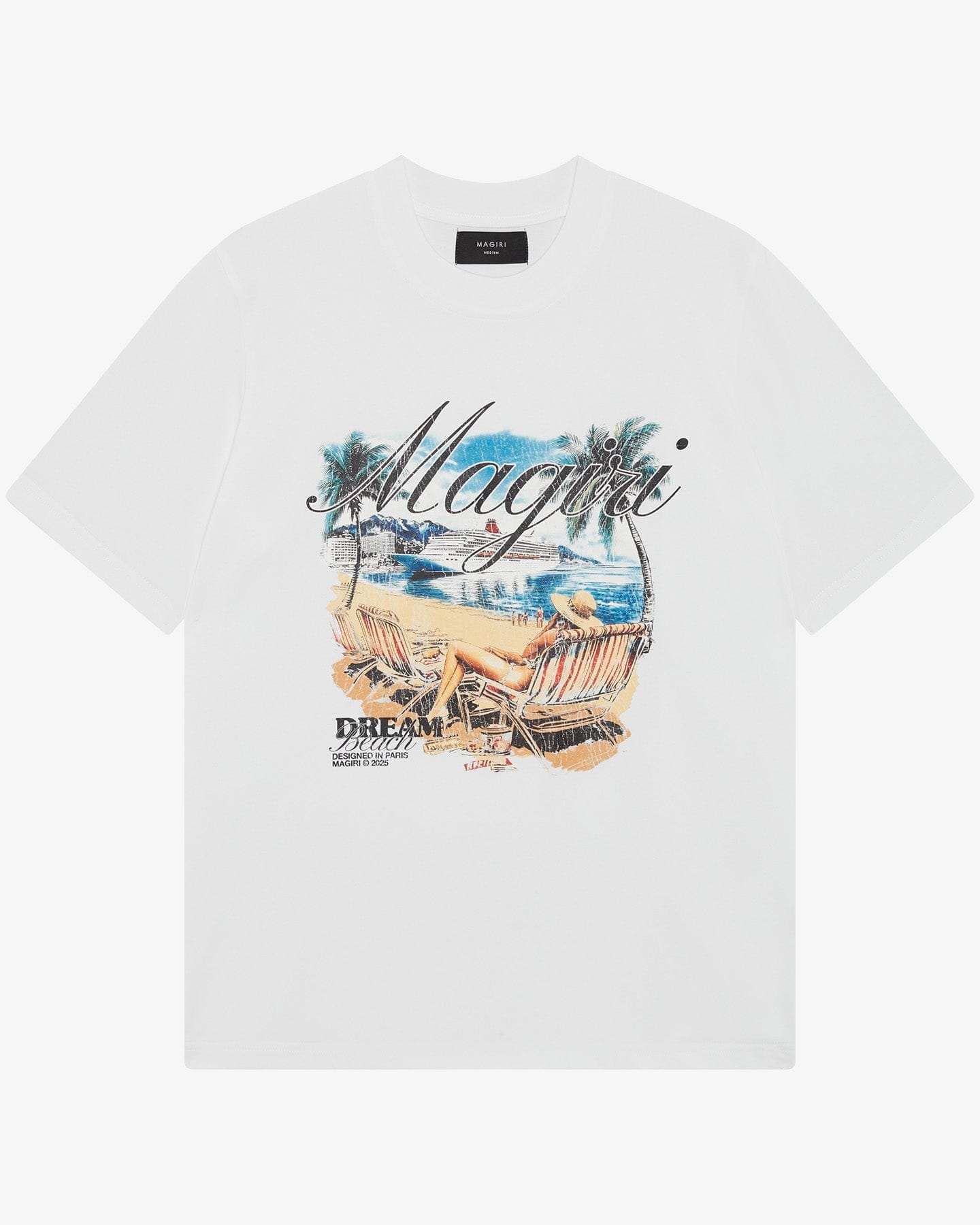 Magiri Dream Beach Printed T-Shirt 'White' - Kick Game