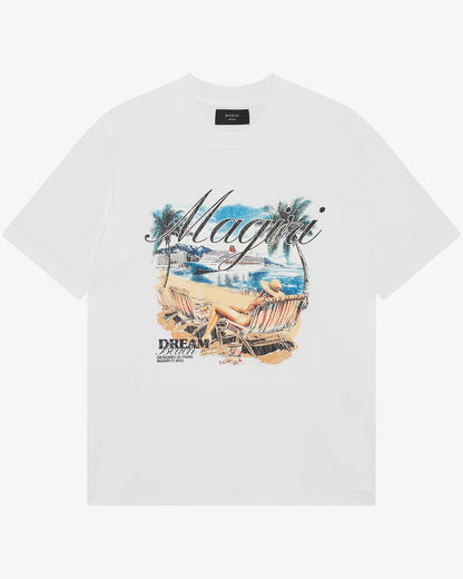 Magiri Dream Beach Printed T-Shirt 'White' - Kick Game